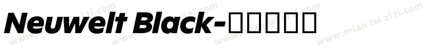 Neuwelt Black字体转换
